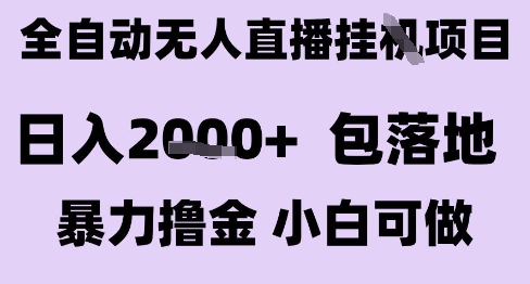 最新全自动抖音无人直播挂G项目，日入2k+ 包落地暴力撸金，小白可做【揭秘】-蚂蚁汇资源分享项目网