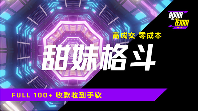 高成交零成本，售卖甜美格斗课程，谁发谁火，加爆微信，日入1000+收款…-蚂蚁汇资源分享项目网