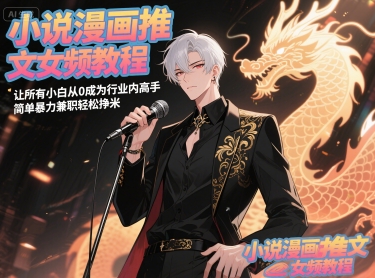 小说漫画推文女频教程，让所有小白从0成为行业内高手，简单暴力兼职轻松挣米-蚂蚁汇资源分享项目网