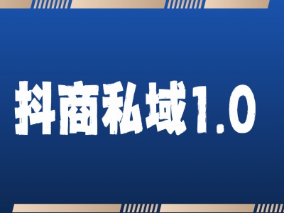 抖商服务私域1.0，抖音引流获客详细教学-蚂蚁汇资源分享项目网