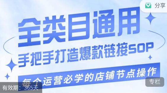 单品爆款打造实操运营，单品爆款从“0”-“1”手把手演练运营步骤-蚂蚁汇资源分享项目网