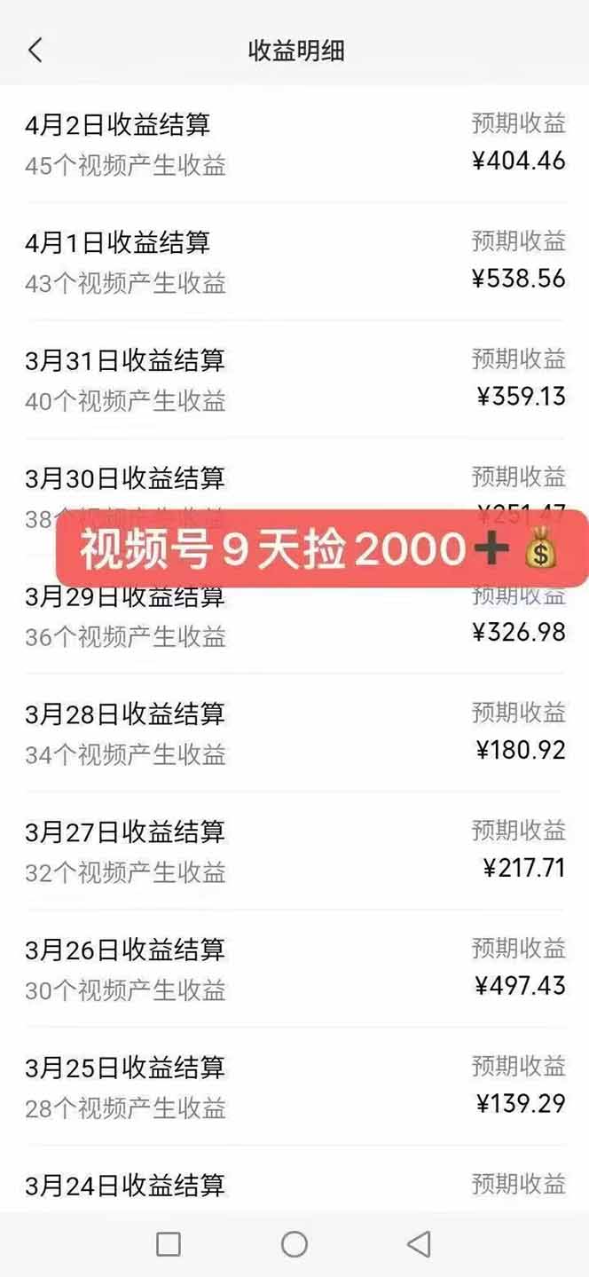 全新托管躺赚项目，微信视频号公众号托管代运营，每天五分钟，收益大几百-蚂蚁汇资源分享项目网