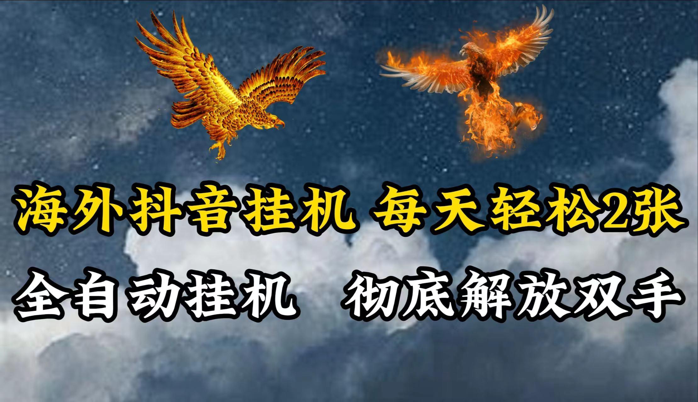 海外抖音挂机，每天轻松2张，全自动挂机，彻底解放双手！-蚂蚁汇资源分享项目网