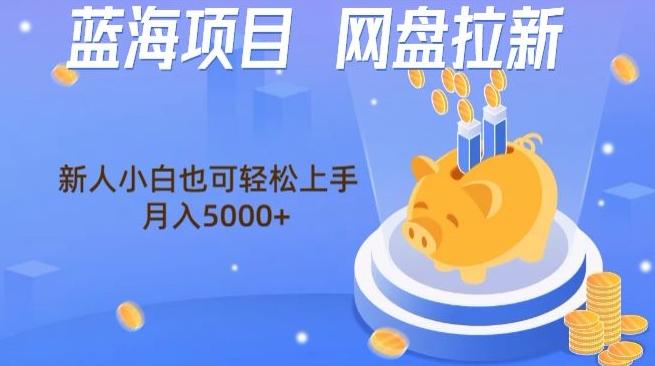 蓝海项目网盘拉新，新人小白也可操作，每月收入5000+-蚂蚁汇资源分享项目网