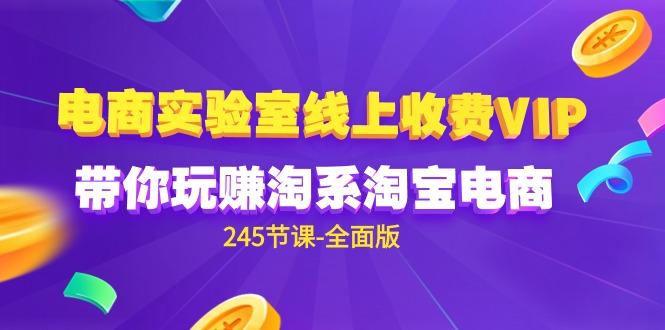 (9859期)电商-实验室 线上收费VIP，带你玩赚淘系淘宝电商(245节课-全面版)-蚂蚁汇资源分享项目网