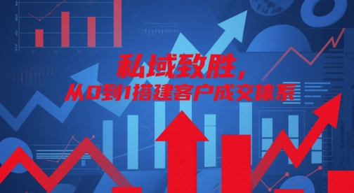 私域致胜，从0到1搭建客户成交体系-蚂蚁汇资源分享项目网