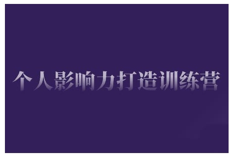 个人影响力打造训练营，掌握公域引流、私域运营、产品定位等核心技能，实现从0到1的个人IP蜕变-蚂蚁汇资源分享项目网