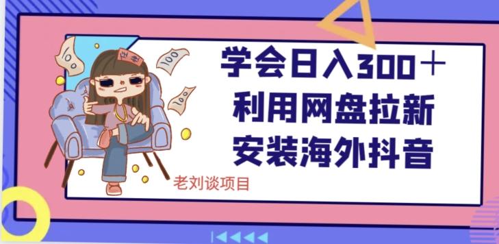 学会日入300＋，利用网盘拉新安装海外抖音保姆级教学【揭秘】-蚂蚁汇资源分享项目网