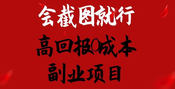 会截图就行，高回报0成本副业项目，卖离婚模板一天1.5k+【揭秘】-蚂蚁汇资源分享项目网