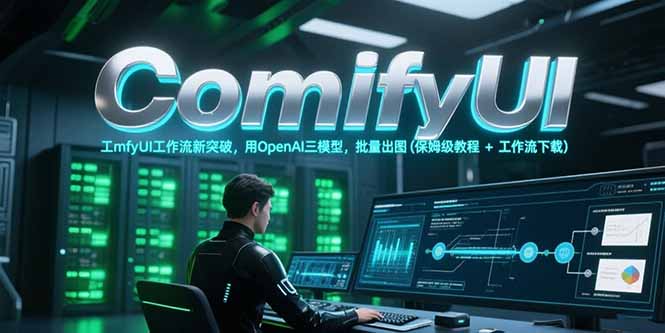 ComfyUI工作流新突破，用OpenAI三模型，批量出图(保姆级教程+工作流下载-蚂蚁汇资源分享项目网