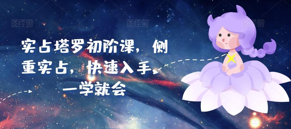 实占塔罗初阶课，侧重实占，快速入手，一学就会-蚂蚁汇资源分享项目网