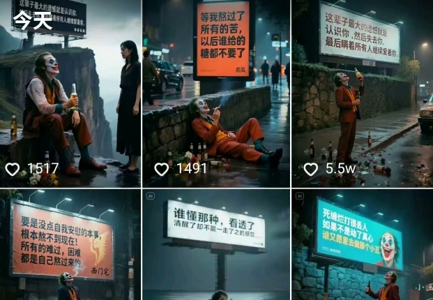 一条视频竟然15W赞！用AI制作小丑自嘲扎心文案视频，当下非常火爆的短视频流量神器-蚂蚁汇资源分享项目网