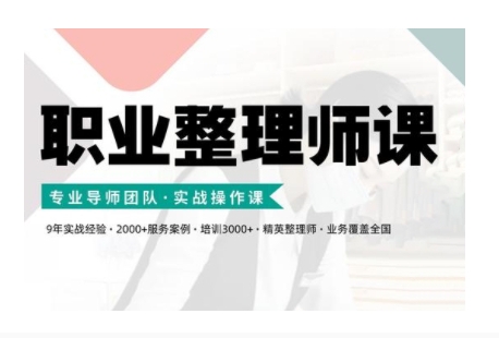 职业整理师培训(新版)，实战操作课-蚂蚁汇资源分享项目网
