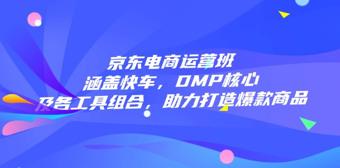 京东电商运营班：涵盖快车，DMP核心及各工具组合，助力打造爆款商品-蚂蚁汇资源分享项目网