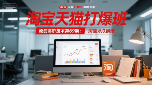 淘宝天猫打爆班原创高阶技术第69期：淘宝从0到爆-蚂蚁汇资源分享项目网