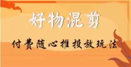 【万三】好物混剪付费随心推投放玩法，随心投放小课抖音教程-蚂蚁汇资源分享项目网