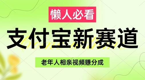 支付宝新赛道，利用老年人相亲视频，挣分成收益，轻松月入过W，操作简单-蚂蚁汇资源分享项目网