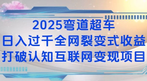 2025弯道超车日入过K全网裂变式收益打破认知互联网变现项目【揭秘】-蚂蚁汇资源分享项目网