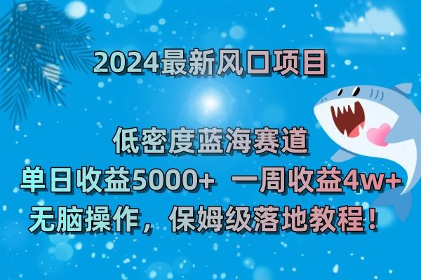 (8545期)2024最新风口项目 低密度蓝海赛道，日收益5000+周收益4w+ 无脑操作，保…-蚂蚁汇资源分享项目网