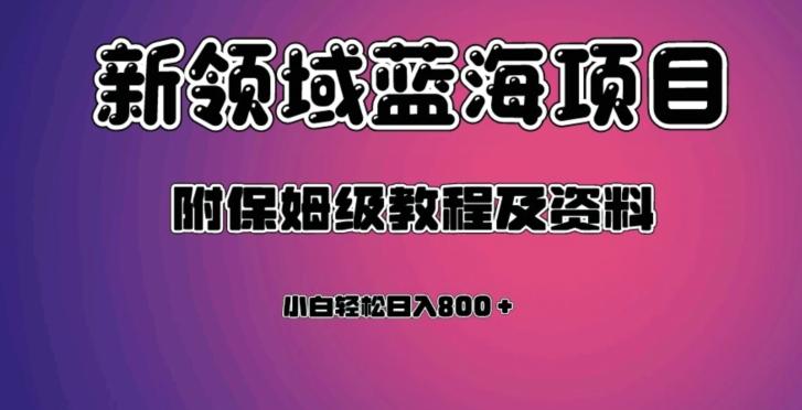 虚拟资源蓝海领域新项目，轻松日入800＋，附保姆级教程及资料-蚂蚁汇资源分享项目网