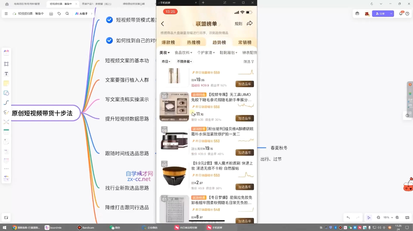 原创短视频带货10步法-蚂蚁汇资源分享项目网