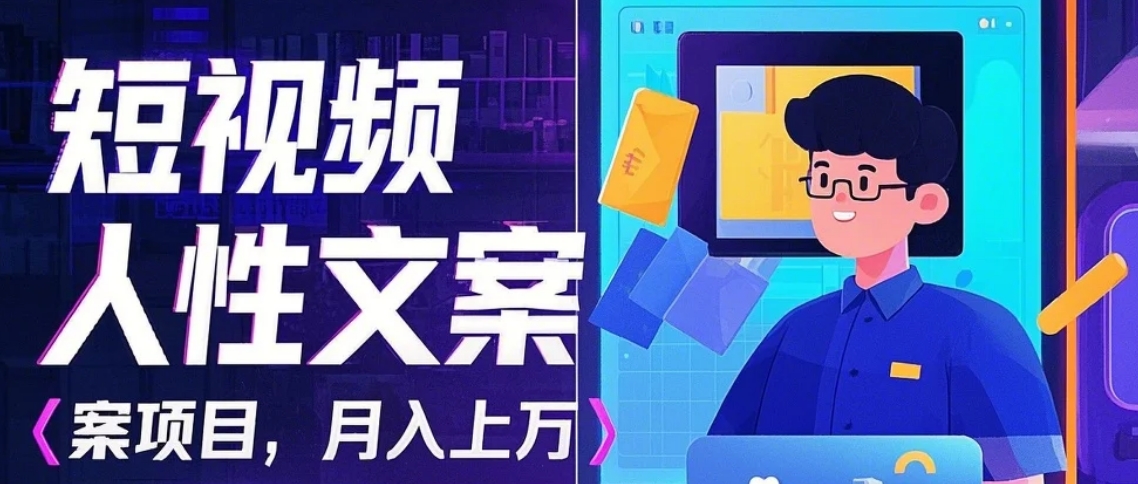 利用AI自动制作短视频人性文案项目：揭秘月入上万的精准流量变现秘籍-蚂蚁汇资源分享项目网