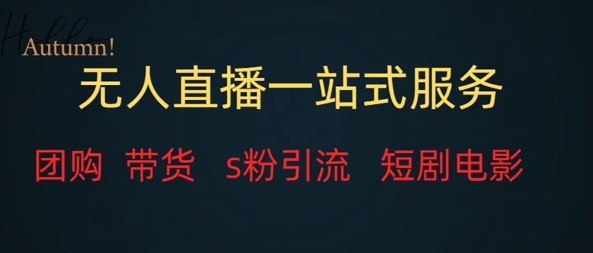 无人直播一站式服务（教程以及变现方式）-蚂蚁汇资源分享项目网