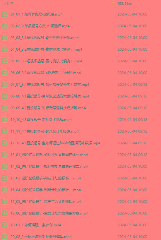 图片[1]-2024单品正价起号，直播素材投流选品：选品课+投流课+素材课+卡首屏/100节-蚂蚁汇资源分享项目网