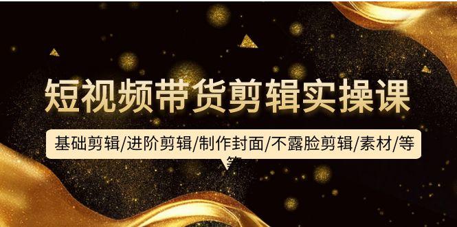 (9887期)短视频带货剪辑实操课：基础剪辑/进阶剪辑/制作封面/不露脸剪辑/素材/等等-蚂蚁汇资源分享项目网
