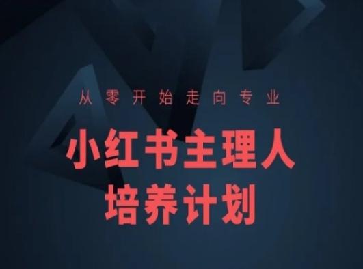 小红书课程简化版，从零开始走向专业，小红书主理人培养计划-蚂蚁汇资源分享项目网