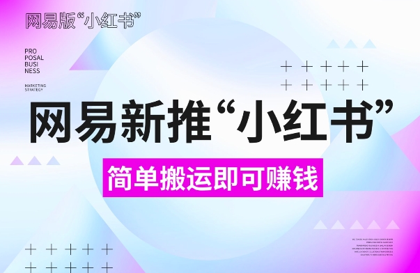 网易官方新推“小红书”，搬运即有收益，新手小白千万别错过(附详细教程)【揭秘】-蚂蚁汇资源分享项目网