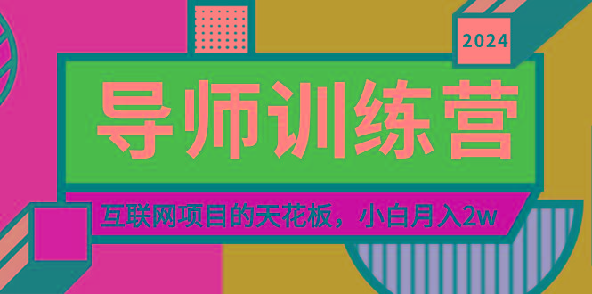 《导师训练营》精准粉丝引流的天花板，小白月入2w-蚂蚁汇资源分享项目网