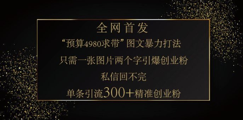 小红书神奇图片引流法，只需一张图，就能单条笔记凭借此方法，轻松引流 300 + 精准创业粉-蚂蚁汇资源分享项目网