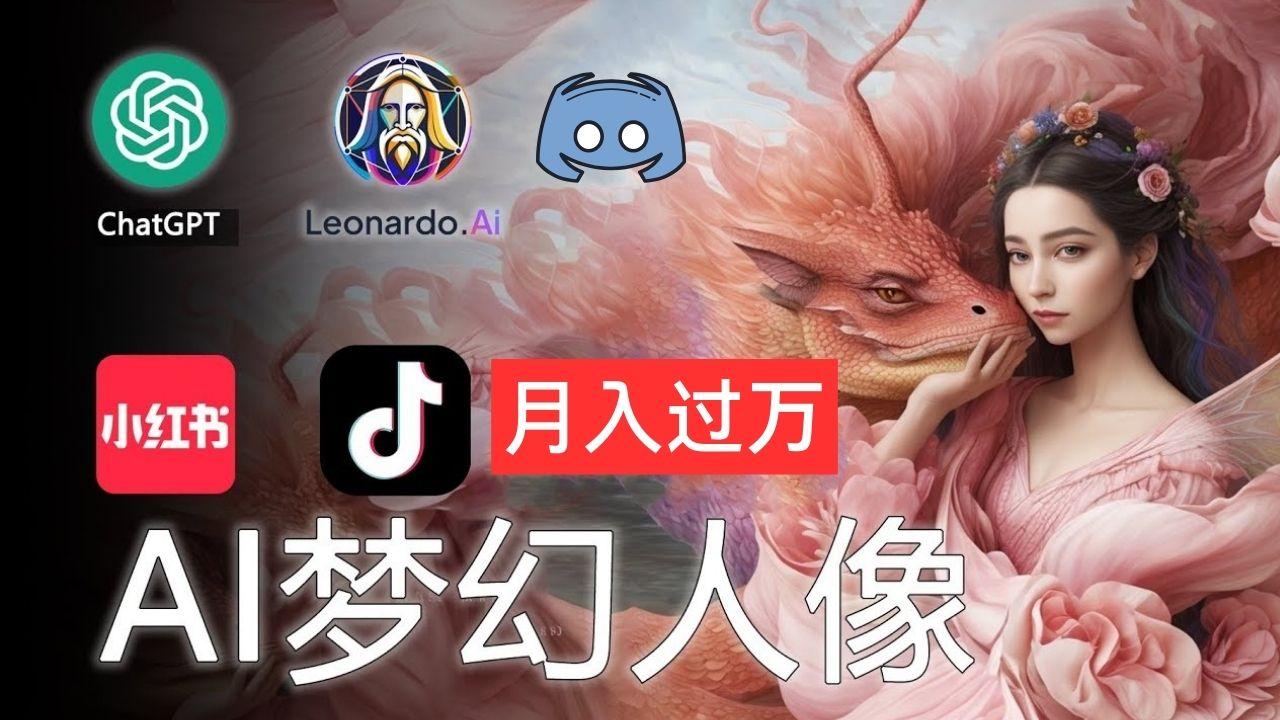 AI摄影梦幻人像：零基础也能月入过万的秘密-蚂蚁汇资源分享项目网