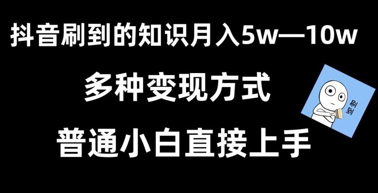 抖音刷到的知识，每天只需2小时，日入2000+，暴力变现，普通小白直接上手【揭秘】-蚂蚁汇资源分享项目网