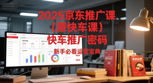 2025京东推广课(原快车课)解锁京东快车推广密码，新手必看运营宝典-蚂蚁汇资源分享项目网