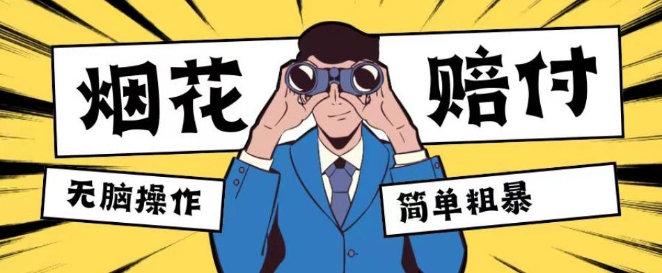 最新蓝海玩法，烟花爆竹赔付，单订单赔付200-500无脑操作【仅揭秘】-蚂蚁汇资源分享项目网