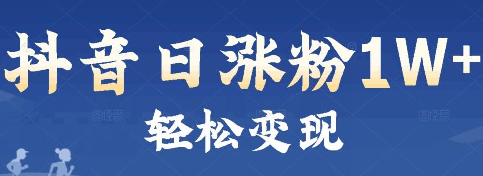 首发抖音新赛道日涨粉1W+轻松变现-蚂蚁汇资源分享项目网