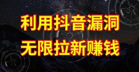 利用抖音链接漏洞，无限拉新赚钱【漏洞原理+操作流程】【揭秘】-蚂蚁汇资源分享项目网