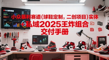 小众暴利赛道(球鞋定制，二创项目)实体+私域2025王炸组合  交付手册-蚂蚁汇资源分享项目网