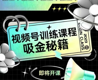 如何做好视频号，视频号训练课程，吸金秘籍-蚂蚁汇资源分享项目网