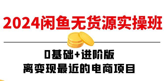 2024闲鱼-无货源实操班：0基础+进阶版，离变现最近的电商项目(15节-蚂蚁汇资源分享项目网