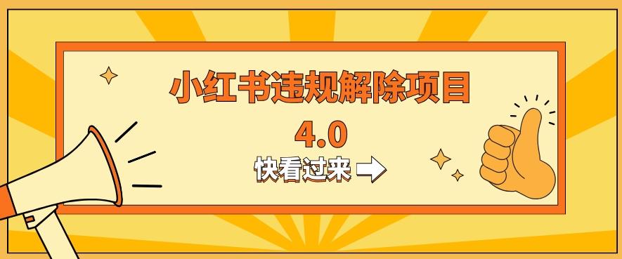 小红书违规掘金蓝海项目,日入800+(附带引流办法及解除办法)