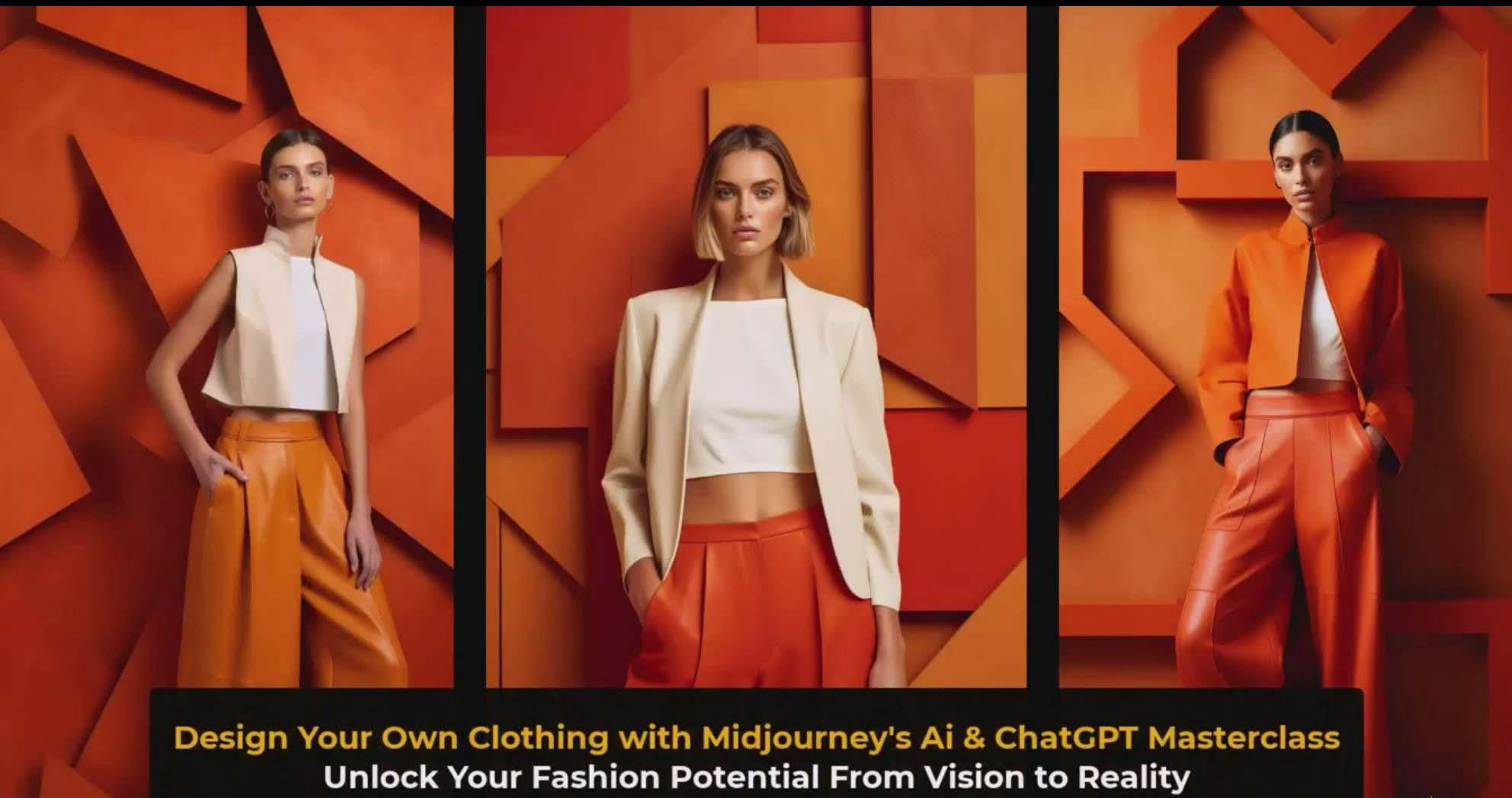 图片[3]-利用 Midjourneys Ai 人工智能设计自己的服装AI大师班-10节课-中英字幕-蚂蚁汇资源分享项目网