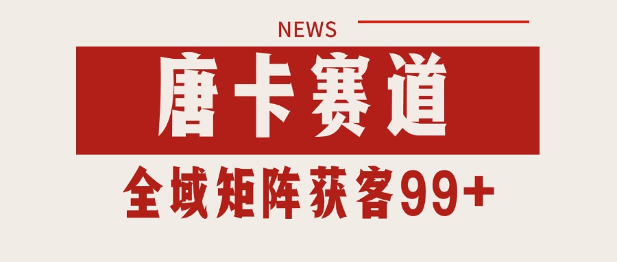 唐卡赛道私域引流获客 自热矩阵SOP日引流99+精准客资-蚂蚁汇资源分享项目网