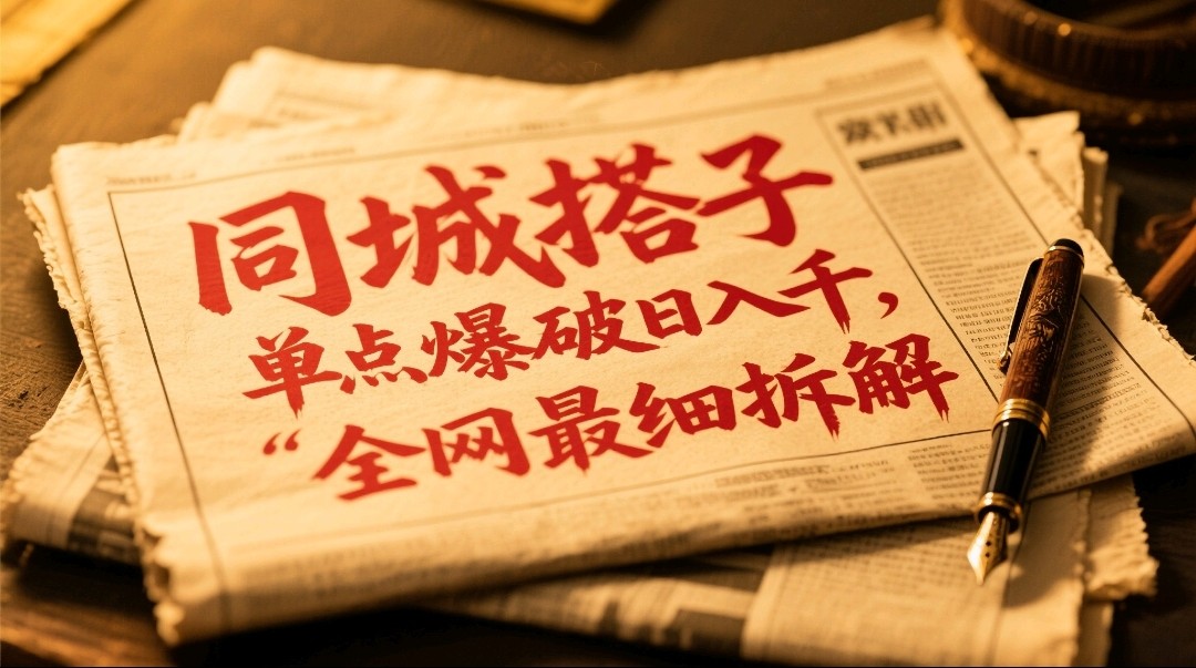 同城搭子群19.9单点爆破日入千，搭子组局月入万，全网最细拆解-蚂蚁汇资源分享项目网