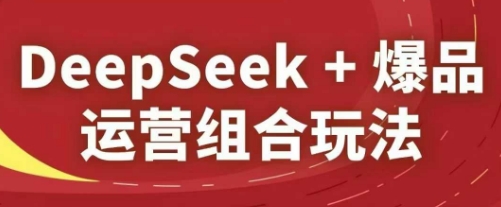 DeepSeek+爆品运营组合玩法，2025淘系精品课-蚂蚁汇资源分享项目网