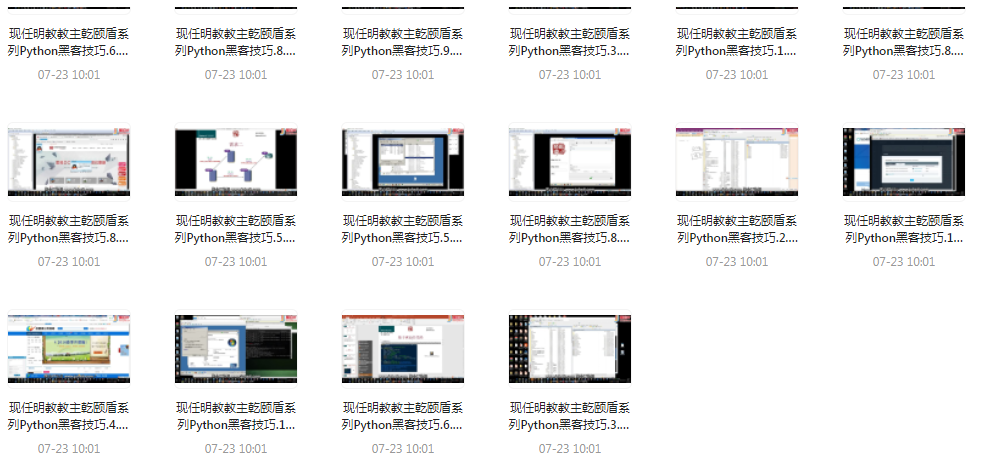 Python黑客技巧课程-蚂蚁汇资源分享项目网