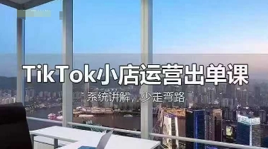 TikTok小店运营出单课，从开店选品、运营出单、发货回款，进行全流程讲解-蚂蚁汇资源分享项目网