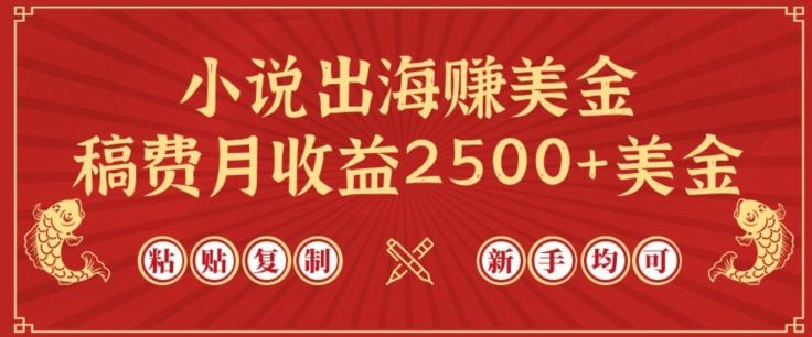 小说出海赚美金，稿费月收益2500+美金，仅需chatgpt粘贴复制，新手也能玩转【揭秘】-蚂蚁汇资源分享项目网